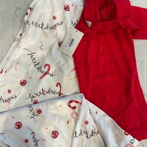 Sweet Dreams Red and White Women's Pajama Set